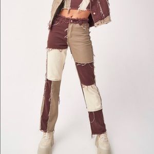 JadedLondon Patchwork Denim Jeans